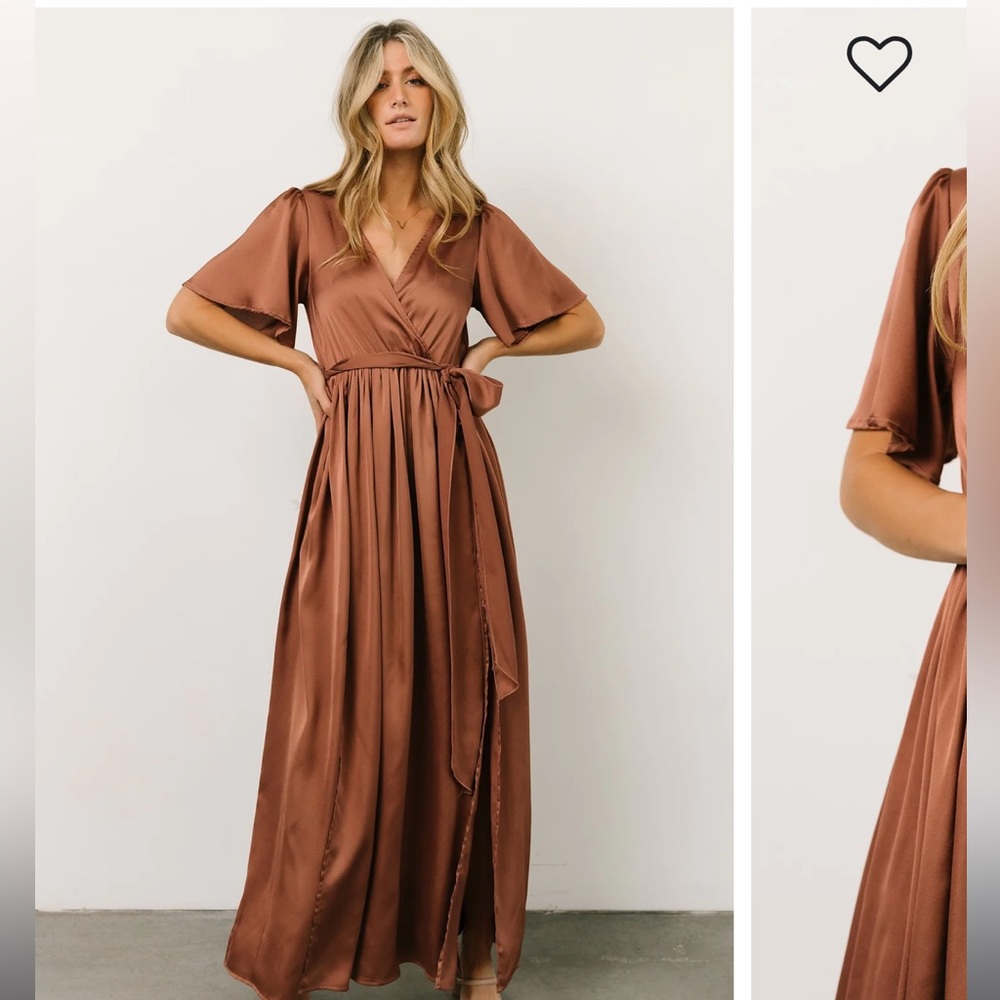 Sicily Satin Maxi Dress